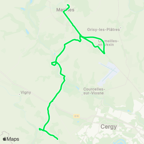 Île-de-France Mobilités Collège les Hautiers <> Église map