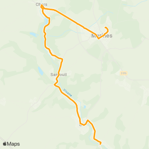 Île-de-France Mobilités Collège les Hautiers <> Transformateur map