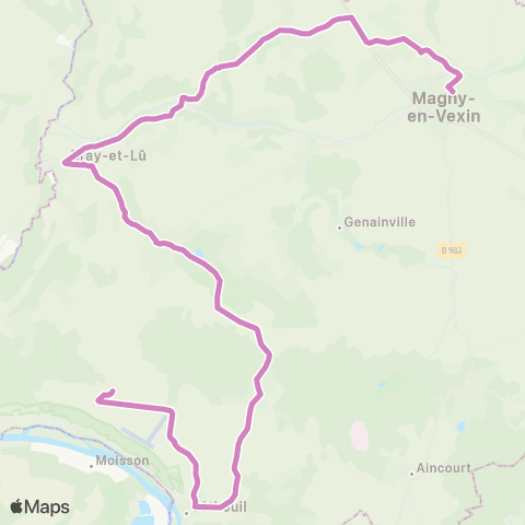 Île-de-France Mobilités Gare Routière <> Foyer Rural map