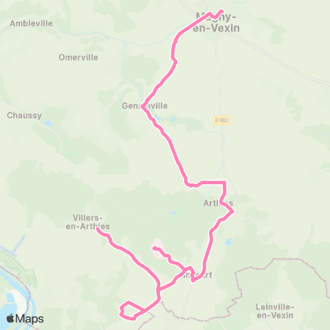 Île-de-France Mobilités Gare Routière <> La Feuge map