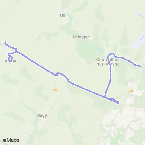 Île-de-France Mobilités Collège <> Mairie map