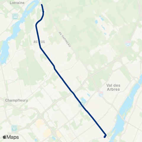 STL Auteuil – Métro Cartier map