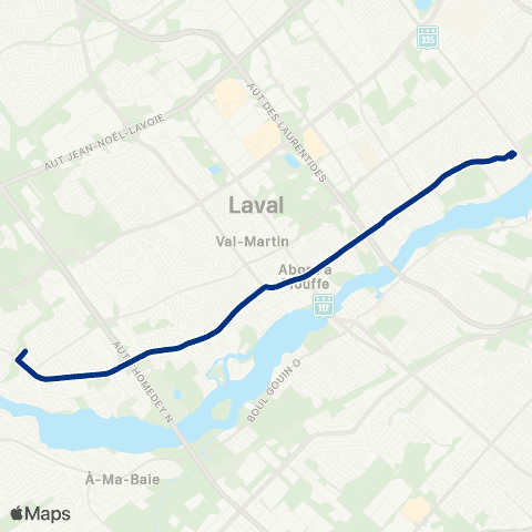 STL Métro Cartier – Sainte-Dorothée map