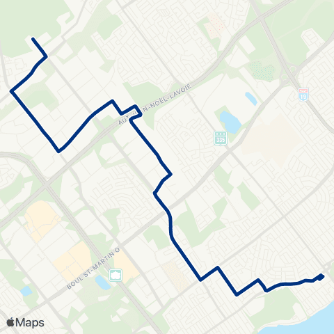 STL Sainte-Rose – Métro Cartier map