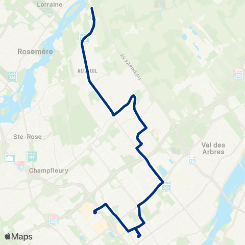 STL Auteuil – Terminus Le Carrefour map