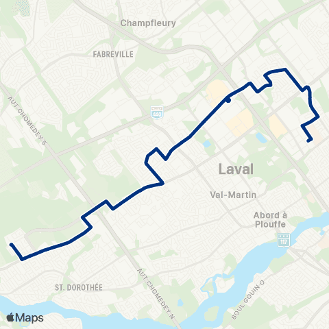STL Métro Montmorency – Sainte-Dorothée map