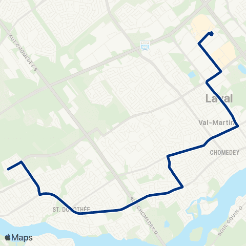 STL Terminus Le Carrefour – Sainte-Dorothée map