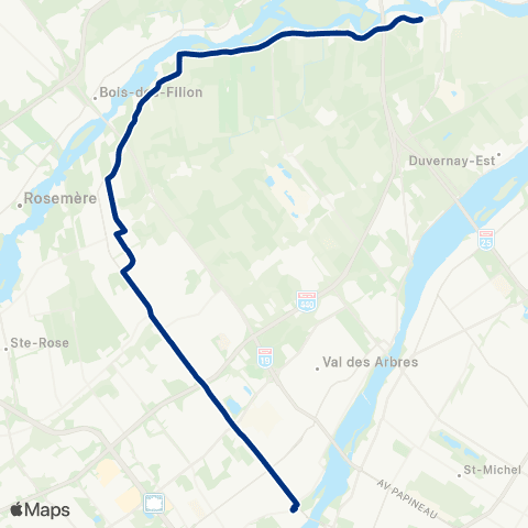 STL Saint-François – Métro Cartier map