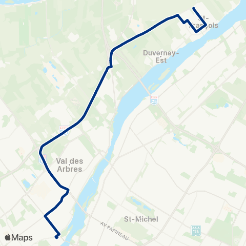 STL Saint-François – Métro Cartier map