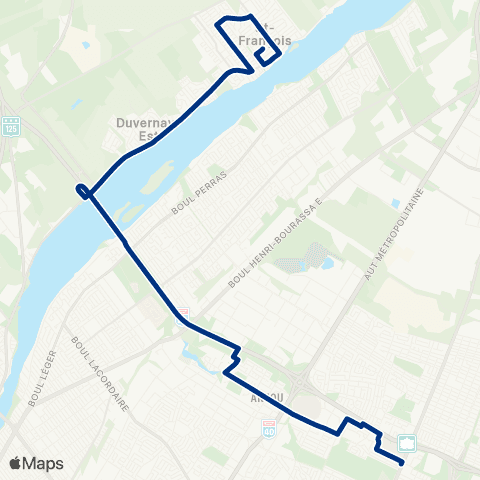 STL Saint-François – Métro Radisson map
