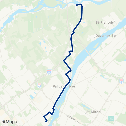 STL Saint-François – Métro Cartier map