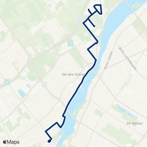 STL Saint-Vincent-De-Paul – Métro Cartier map