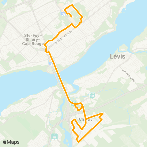 STLévis Charny / Sainte-Foy centre map