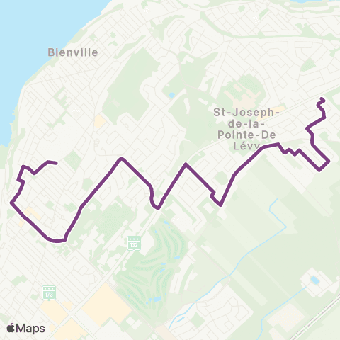 STLévis Lauzon / Lévis centre map