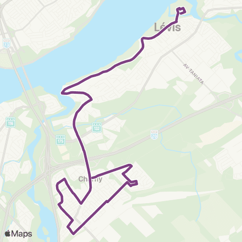 STLévis Charny / Juvénat map