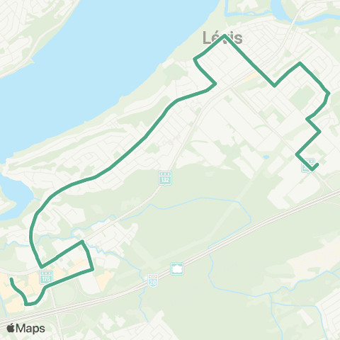 STLévis Saint-Romuald / Station de la Concorde map