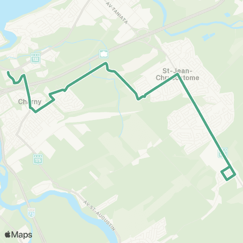 STLévis Saint-Jean-Chrysostome / Charny map