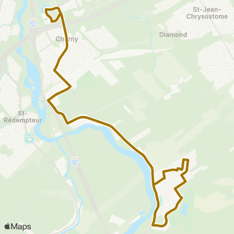 STLévis Vieux Chemin map