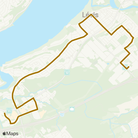 STLévis Saint-Romuald map