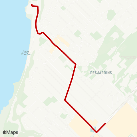 STLévis Navette Paquette map