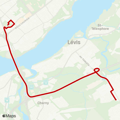 STLévis Festivent - Rive Nord map