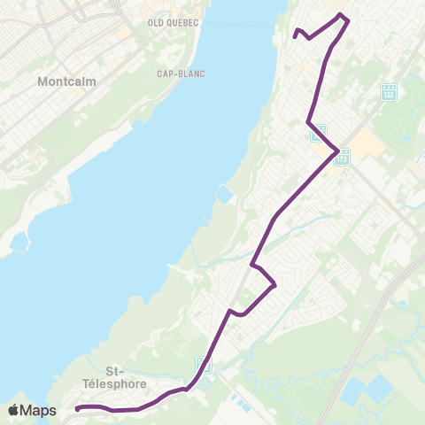 STLévis Saint-David / Lévis centre map