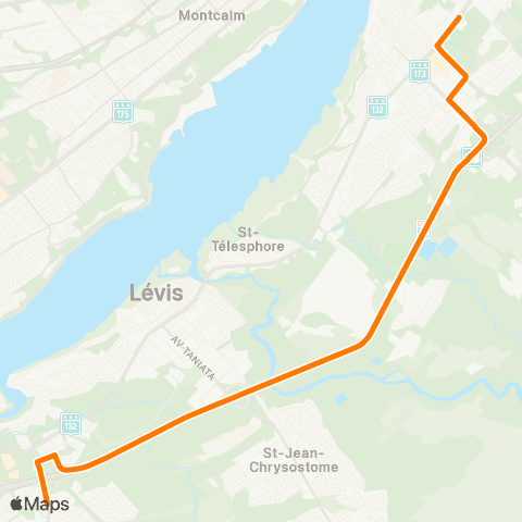 STLévis Lévis centre / Charny map