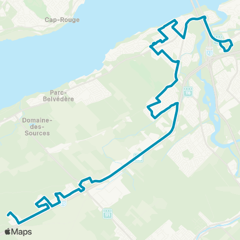 STLévis St-Nicolas – Bernières map