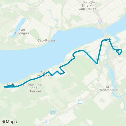 STLévis St-Nicolas – Village map