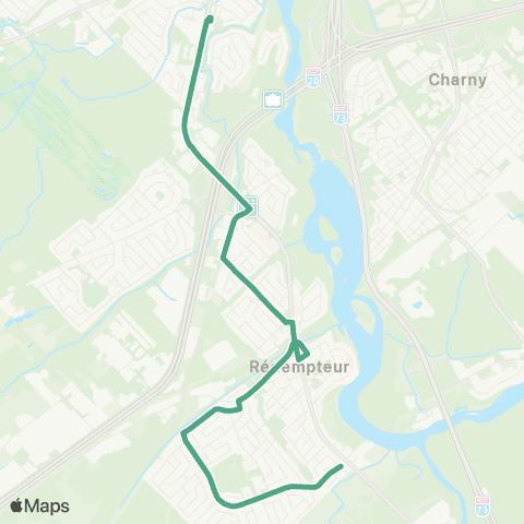 STLévis St-Rédempteur map