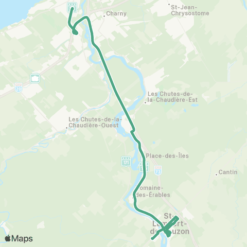 STLévis Saint-Lambert - Saint-Nicolas map