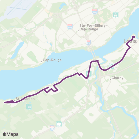 STLévis Juvénat Notre-Dame - Mélèzes / Rocher map