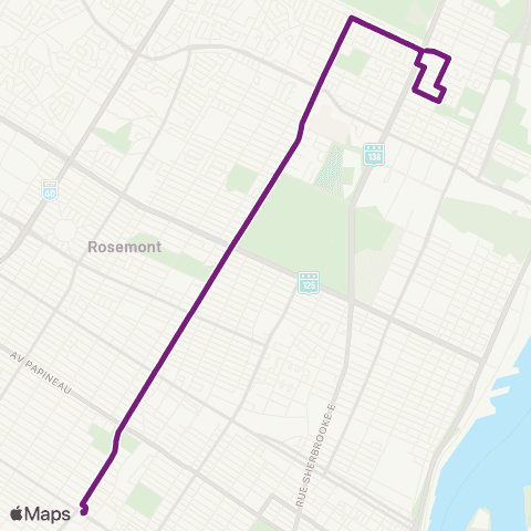 STM Rosemont map