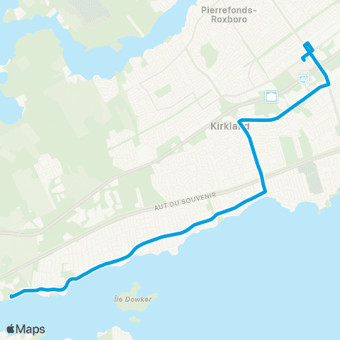 STM Sainte-Anne-de-Bellevue map
