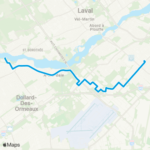 STM Parc-Industriel-Saint-Laurent map