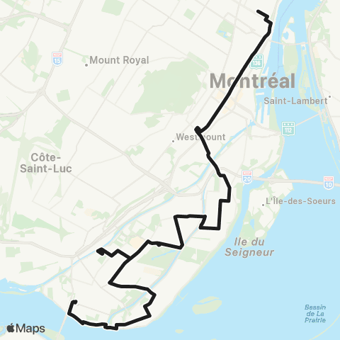 STM Verdun / LaSalle map