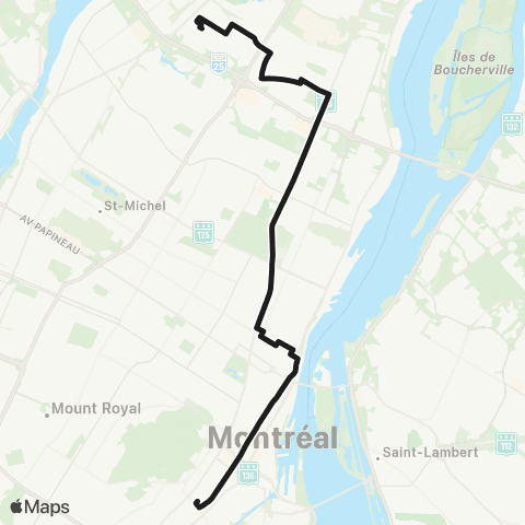STM Sherbrooke / Joseph-Renaud map