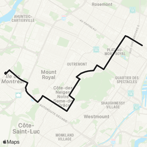 STM Avenue-du-Mont-Royal map