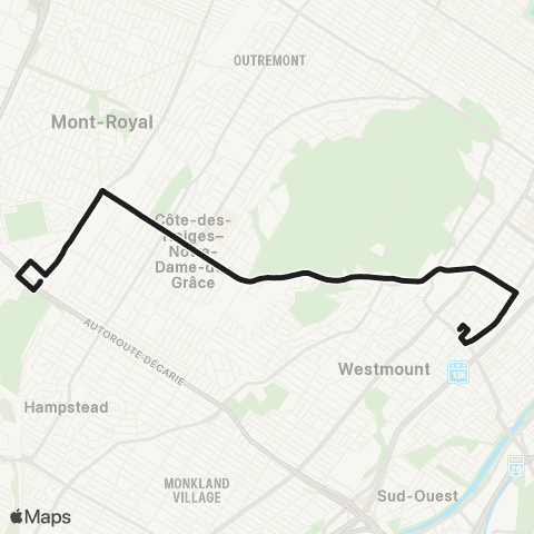 STM Côte-des-Neiges map