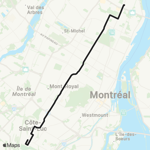 STM Rosemont map