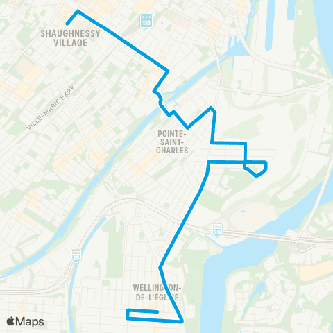 STM Pointe-Saint-Charles map