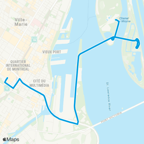 STM Jean-Drapeau / Casino / Bonaventure map