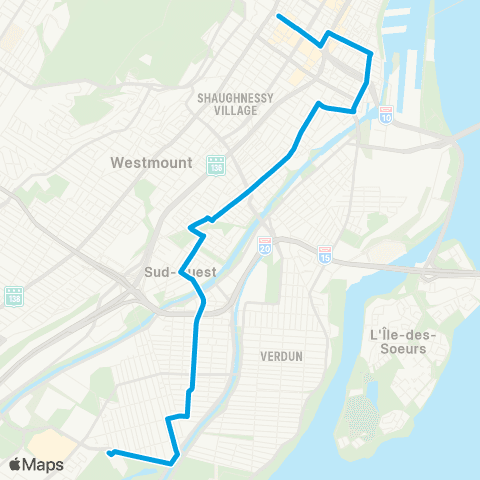 STM Griffintown map