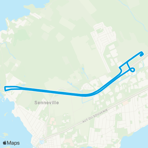 STM Senneville map