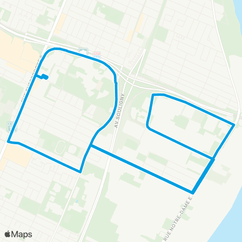 STM Navette Longue-Pointe map