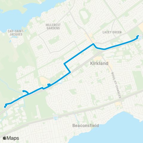 STM Transcanadienne / Brunswick map