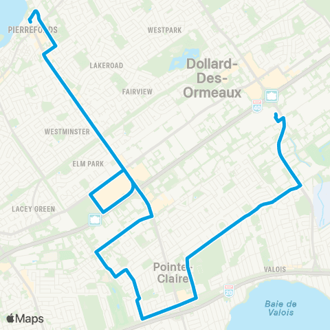 STM Saint-Louis map