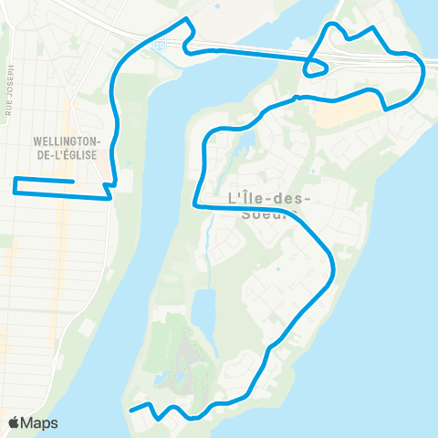 STM Île-des-Soeurs map