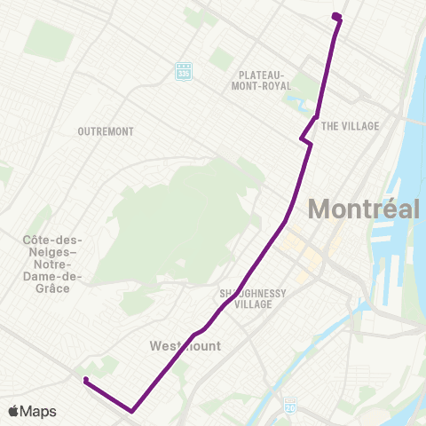 STM Sherbrooke map