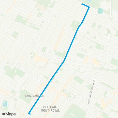 STM Boulevard Saint-Joseph map